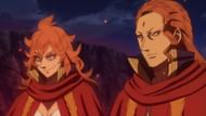 Mereoleona (left) and Fuegoleon Vermillion (right) as seen in the series' anime (Image via Studio Pierrot)
